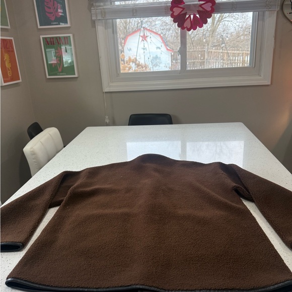 Rebecca Minkoff Brown Shearling Jacket with Toggle Closures - Picture 8 of 14